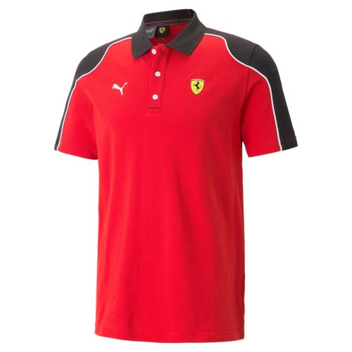 T-Shirt Ferrari, rot-schwarz
